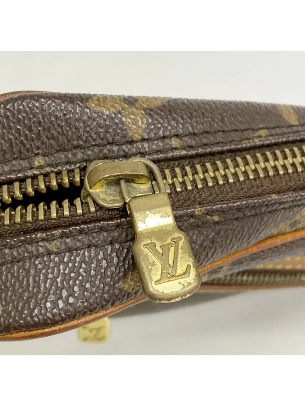 Louis Vuitton Clutch Monogram Marly Dragonne GM Brown